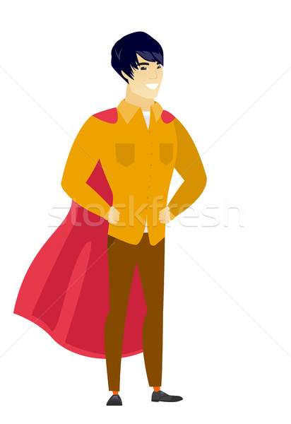 Businessman wearing a red superhero cloak. Stock photo © RAStudio
