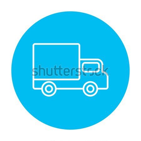 Delivery van line icon. Stock photo © RAStudio