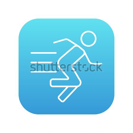 Running man line icon. Stock photo © RAStudio