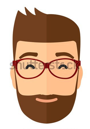 Envious man in glasses. Stock photo © RAStudio
