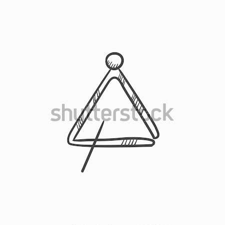 Triangle line icon. Stock photo © RAStudio