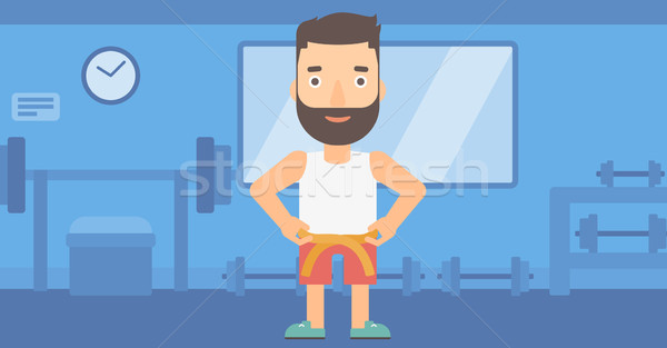Man measuring waist. Stock photo © RAStudio