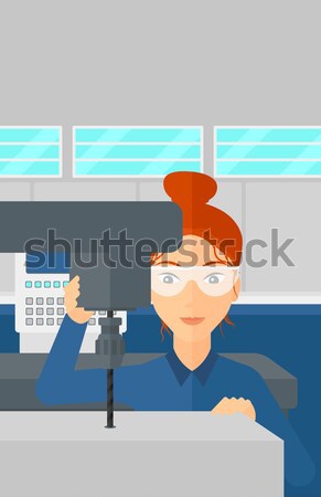 Foto stock: Magnético · asiático · moço · esquadrinhar · corpo · hospital