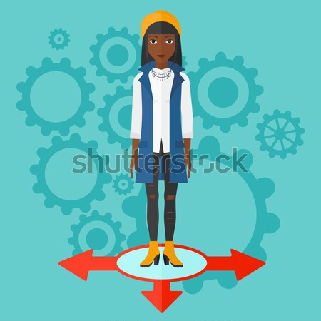 Woman choosing career way vector illustration. Stock photo © RAStudio