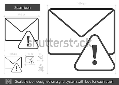 Spam line icon. Stock photo © RAStudio