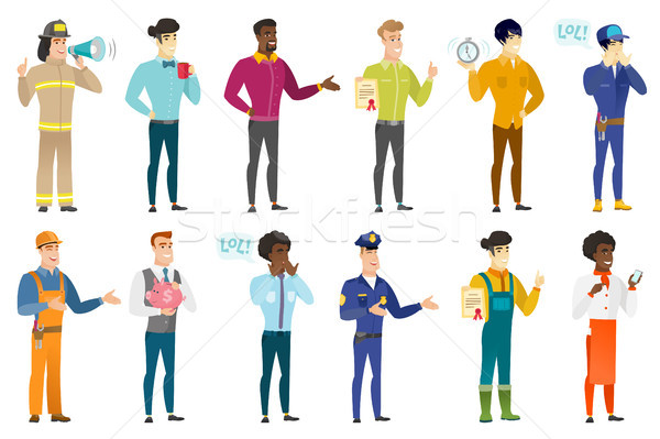 Vector set of professions characters. Stock photo © RAStudio