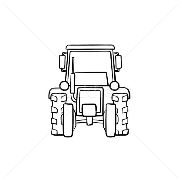 Tractor hand drawn sketch icon. Stock photo © RAStudio