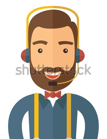 Operator man in headset. Stock photo © RAStudio