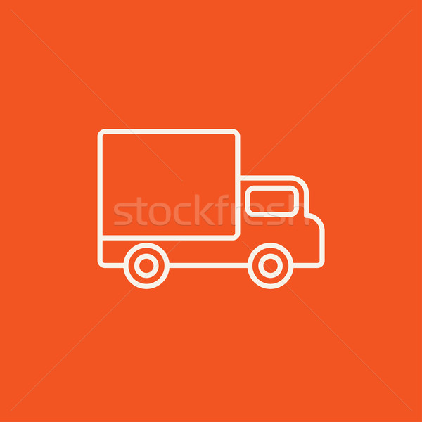 Delivery van line icon. Stock photo © RAStudio