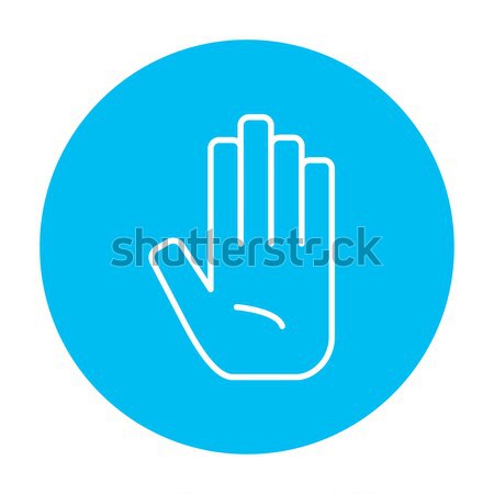 Medical glove line icon. Stock photo © RAStudio