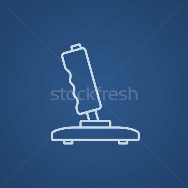 Joystick linie icoană web mobil infografica Imagine de stoc © RAStudio