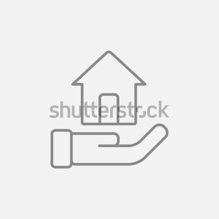 House insurance line icon. Stock photo © RAStudio