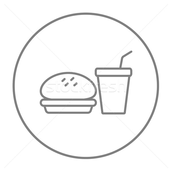 Fast food meal line icon. Stock photo © RAStudio
