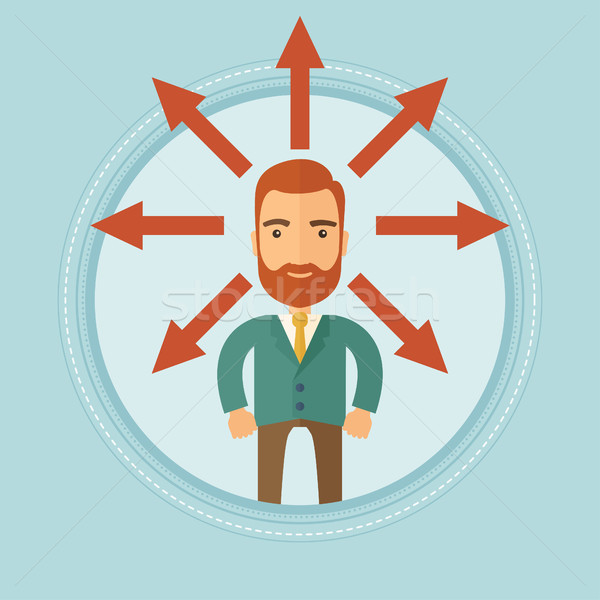 Man choosing career way or business solution. Stock photo © RAStudio