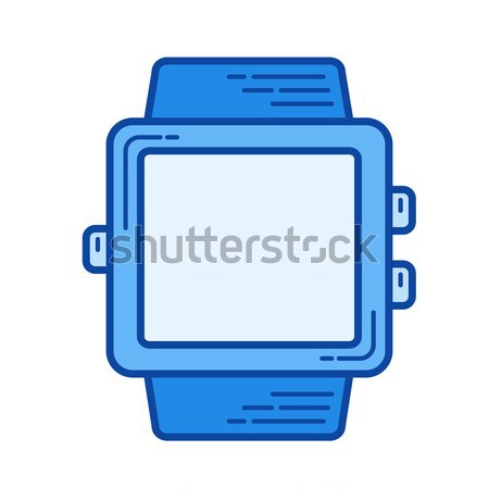 Wearable device line icon. Stock photo © RAStudio