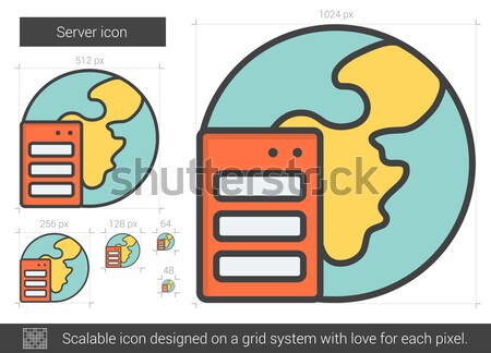 Server line icon. Stock photo © RAStudio