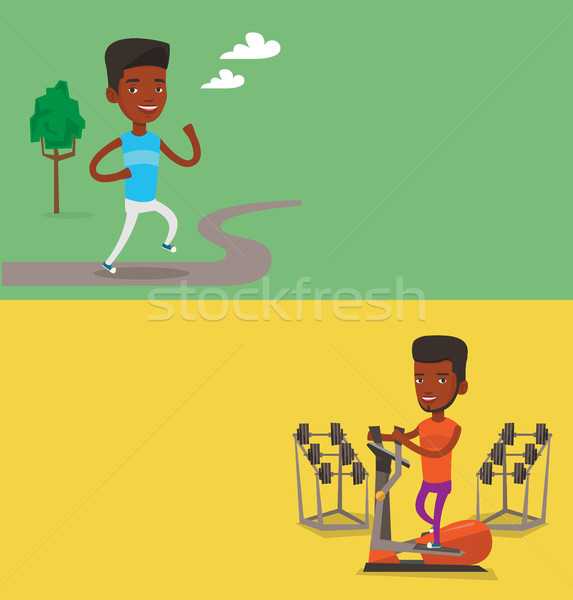 Two lifestyle banners with space for text. Stock photo © RAStudio