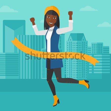 Bancrupt business woman vector illustration. Stock photo © RAStudio