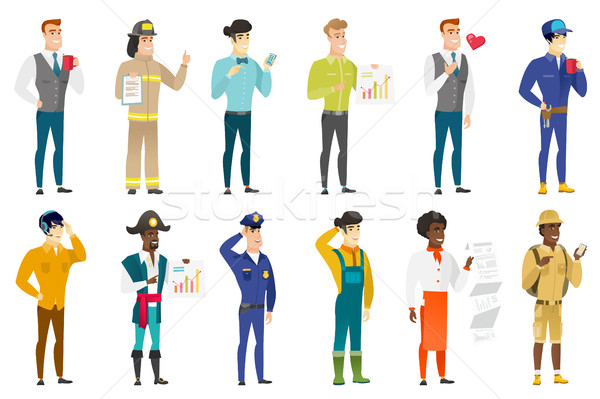 Vector set of professions characters. Stock photo © RAStudio