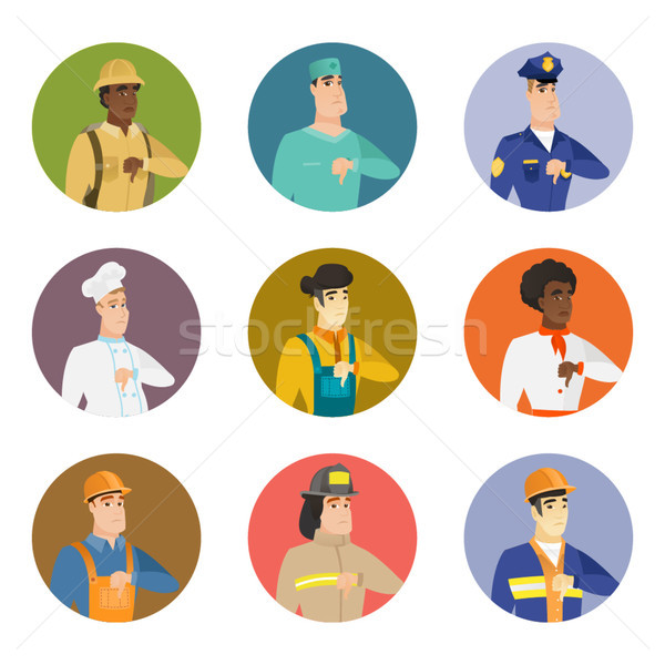 Vector set of characters of different professions. Stock photo © RAStudio