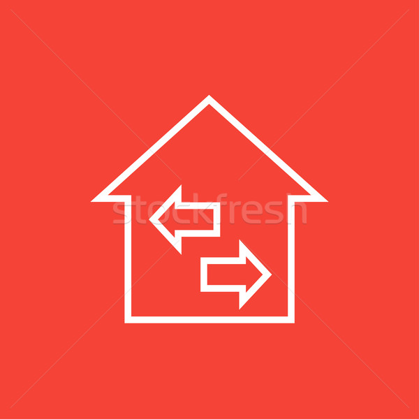 Property resale line icon. Stock photo © RAStudio