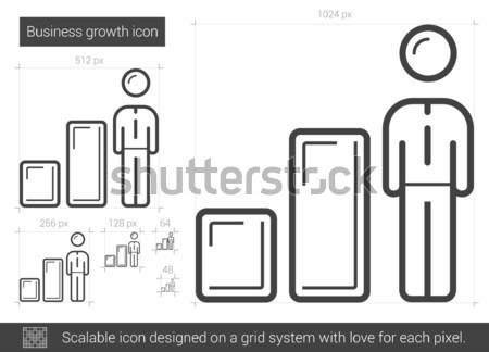 Business growth line icon. Stock photo © RAStudio