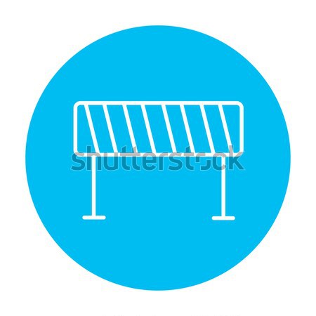 Road Barrier thin line icon Stock photo © RAStudio