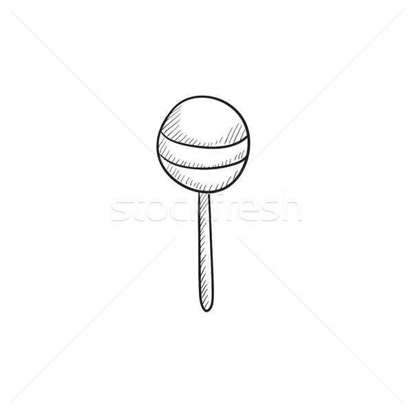 Round lollipop sketch icon. Stock photo © RAStudio