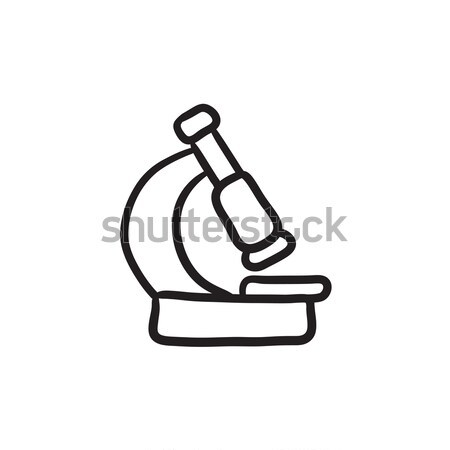 Microscope sketch icon. Stock photo © RAStudio