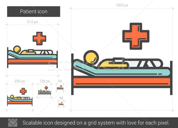 Patient line icon. Stock photo © RAStudio