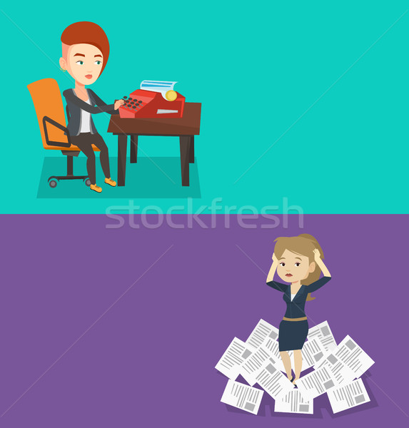 Stock photo: Two media banners with space for text.