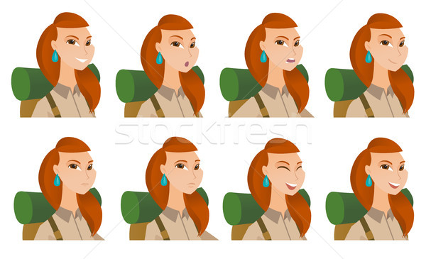 Vector set of traveler characters. Stock photo © RAStudio