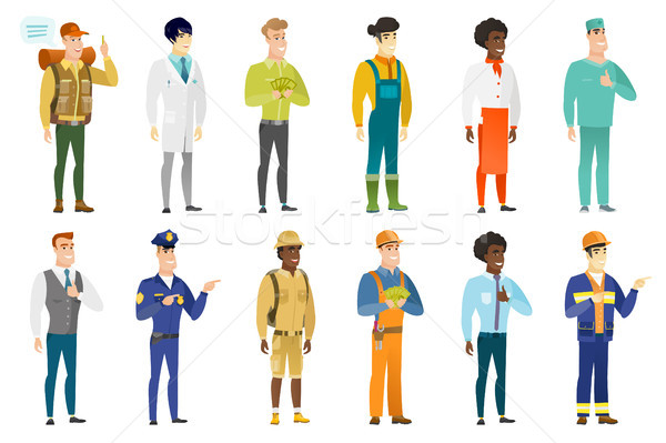 Vector set of professions characters. Stock photo © RAStudio