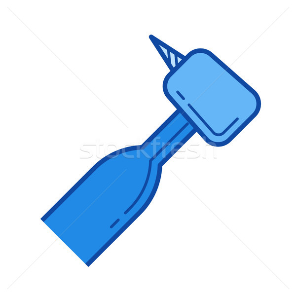 Stock photo: Dental drill line icon.