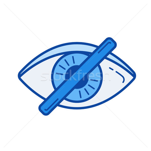 Invisible line icon. Stock photo © RAStudio