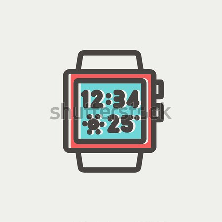 Smartwatch icon drawn in chalk. Stock photo © RAStudio