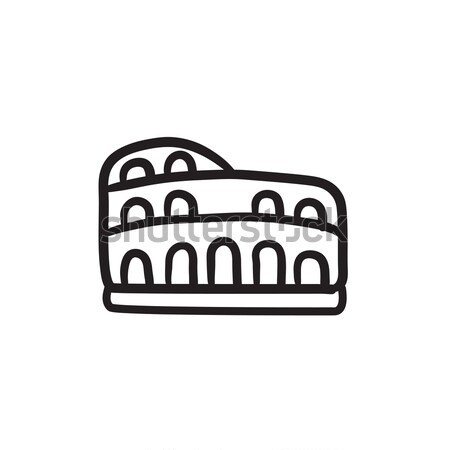 Coliseum sketch icon. Stock photo © RAStudio