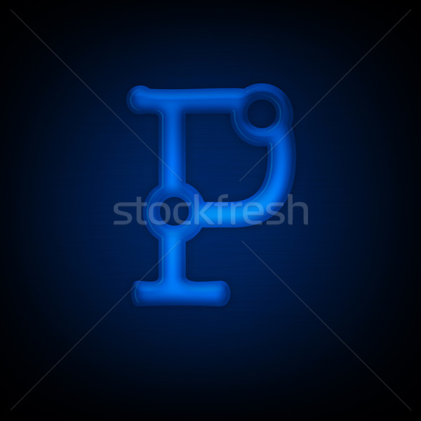 Neon Letter P Stock photo © RAStudio