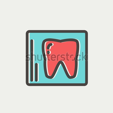 X-ray of tooth line icon. Stock photo © RAStudio