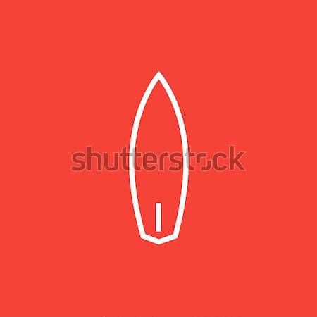 Surfboard line icon. Stock photo © RAStudio