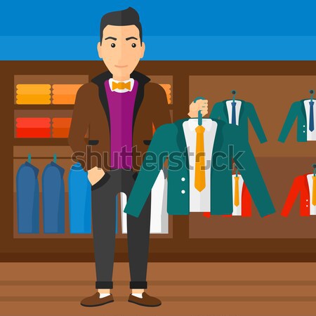 Foto stock: Hombre · chaqueta · Asia · percha · ropa