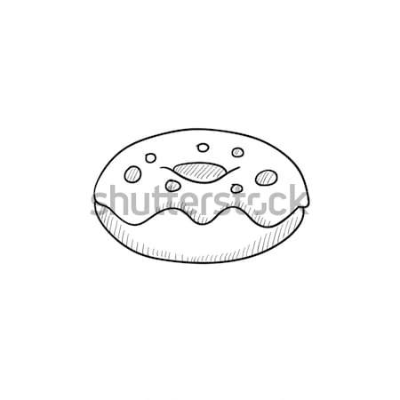 Doughnut sketch icon. Stock photo © RAStudio