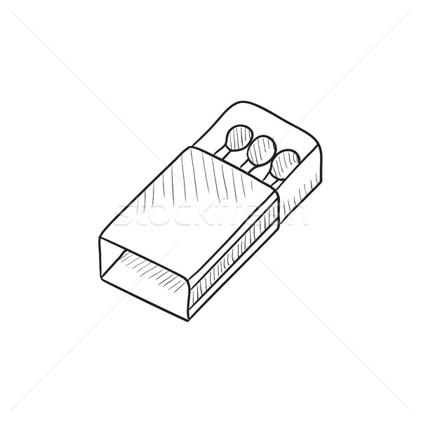 Matchbox sketch icon. Stock photo © RAStudio