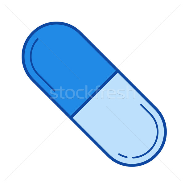 Pill line icon. Stock photo © RAStudio