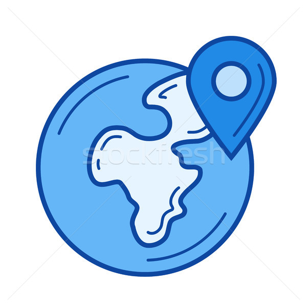 Geo location line icon. Stock photo © RAStudio