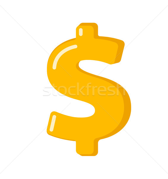 Golden Dollar Sign Vector Cartoon Illustration Vector Illustration C Rastudio 8927748 Stockfresh