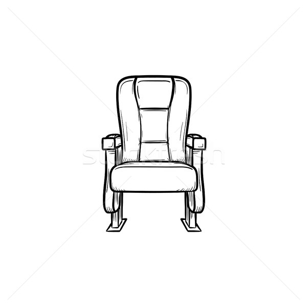 Office seat hand drawn sketch icon. Stock photo © RAStudio