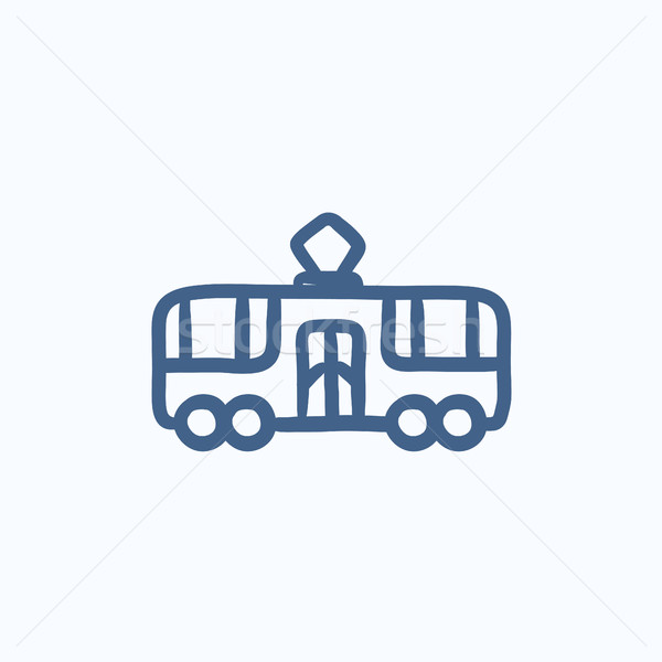 Tram sketch icon. Stock photo © RAStudio