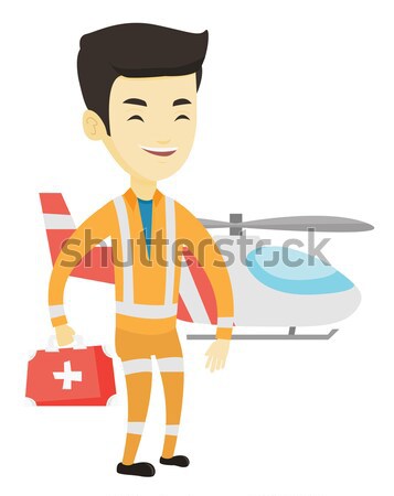 醫生 空氣 救護車 女 常設 營救 商業照片 © RAStudio