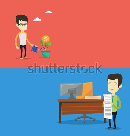 Two business banners with space for text. Stock photo © RAStudio